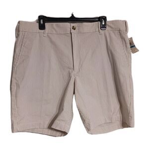 NWT Men's Izod Classic Fit Striped Oxford Shorts Size 36